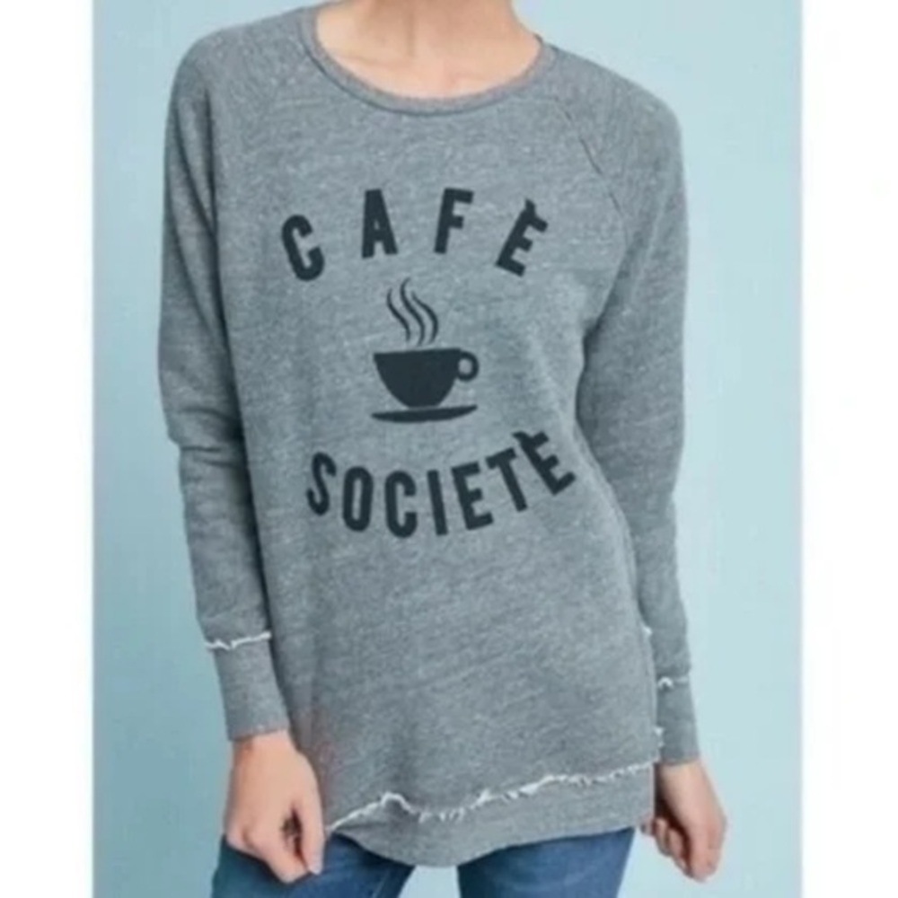 Sol Angeles Gray Café Societe Sweater